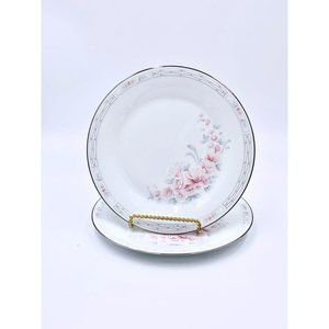 2 Noritake Carthage 8 1/4" Luncheon Plates
